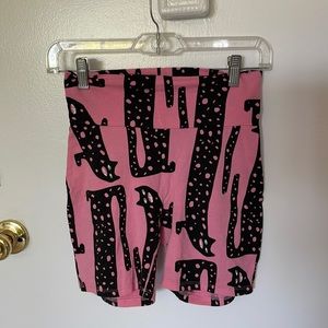 Pink Nooworks bike shorts